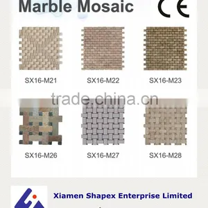 Mix Color Marble Mosaic Tile for Sale thumbnail-3