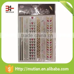 Bulk Wholesale Waterproof Metallic Temporary Tattoo Sticker thumbnail-5