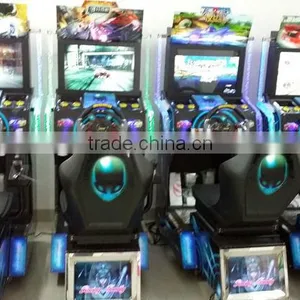 Coin Operated Arcade Machine Funny 3D Outrun 32LCD Simulator Arcade Racing Car Game Machine Play Free Car Games thumbnail-2
