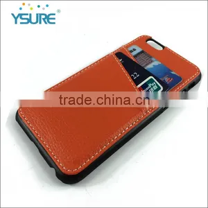 Classical pu Leather Back Case for Iphone 6 , Three Card Pockets . A Varity of Colors You Could Free Chose . thumbnail-2