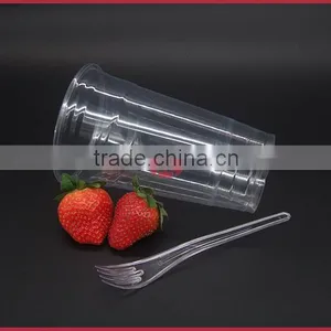Beverage Cups for Cold Drink Plastic PET Disposable Cups 24oz thumbnail-3