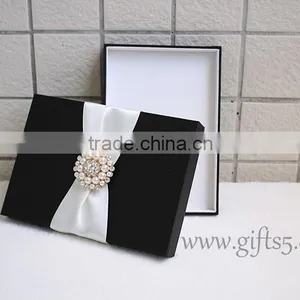 Customized Made-In-China Luxury Ribbon Wedding Invitation Box For Gift thumbnail-3