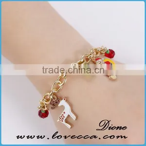 Fashion Design Various Colorful Charm Bracelet ,snowman,deer,XMAS Tree Charms thumbnail-2