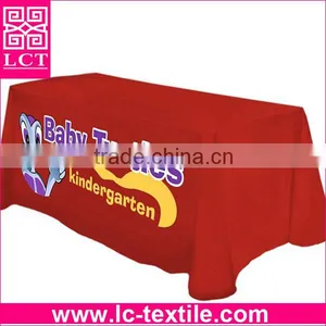 Supply 2015 the Highest Cost-effective 65%poly 35%cotton Twill Durable Table Throw With Custom Design Digital Printing(LCTR003) thumbnail-2