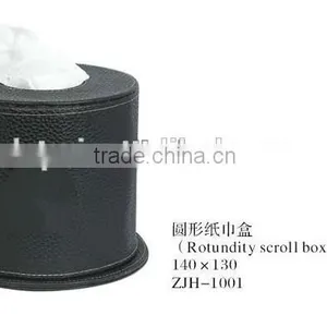 Elegant Home or Hotel Supplies Wooden Tissue Box Cover Leather thumbnail-2