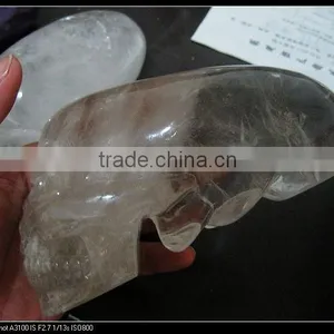 Hot Wholesale Nature Human White Crystal Skull for Healing thumbnail-1