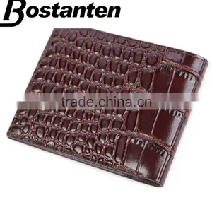 Branded Alligator Pattern Top Grain Leather Men Wallet With Good Quality thumbnail-2