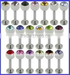 Lip Piercing Stud Titanium Labret Ring Body Piercing Jewelry thumbnail-1