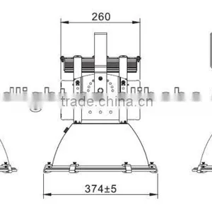 2014 New Style Meanwell Driver Cree Chip 100w 200w 300w 400w 500w Ip65 Led High Bay Light thumbnail-5