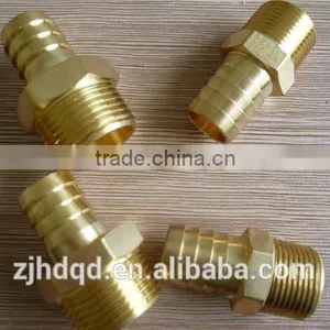 Threaded Connection With Sleeve for Rubber Hose Connector , High Performance Forged Brass Connector With Size of 1/4" 3/8" 1/2" thumbnail-4