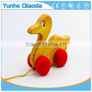 Pull Along Duck Baby Toy Classic Wooden Construction for Hours of Fun thumbnail-1