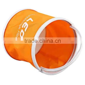LEO Foldable Portable Canvas Fishing Pail Bucket Folding Outdoor Equipment Fishing Bucket Fishing Equipment 3 Colors thumbnail-5