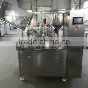 Full Automatic Soft /Plastic Tube Filling and Sealing Machine Toothpaste Tube Filling Machine Tube Filling Sealing Machine thumbnail-1