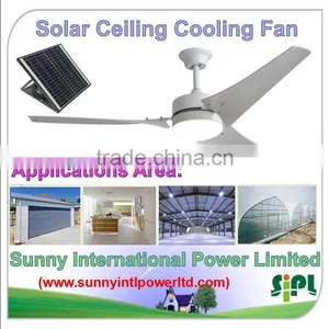 Vent Goods Ceiling Fan With Light Roof Mounted Industrial Exhaust Fan With Solar Panel Battery thumbnail-3