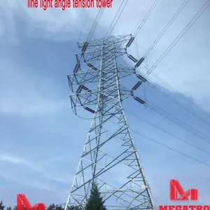 MEGATRO 220KV 2E2 SJ4 Double Circuit Transmission Line Light Angle Tension Tower thumbnail-4