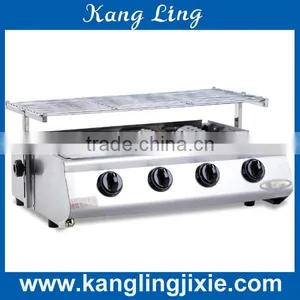 4 Small Head Gas Barbecue Grill Machine for Commercial Use thumbnail-1