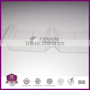 DIY Plastic Roof Covering Corrugated Polycarbonate Sheet Long Service Life thumbnail-2