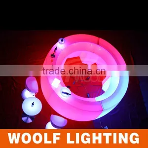 Bar Stool Plastic Rechargeable LED Light Up Club Furniture thumbnail-5