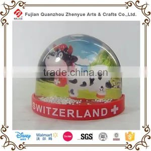 Snow Globe With The Magnet,Fridge Magnet For Tourist Souvenirs,OEM Fridge Magnet Plastic Photo Snow Globe thumbnail-1