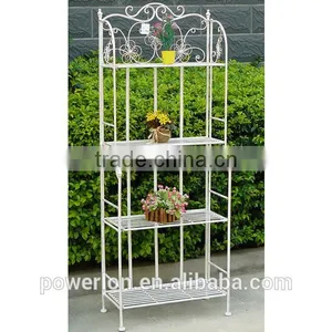 Vintage 4-tier Garden Corner Iron Flower Shelf thumbnail-2