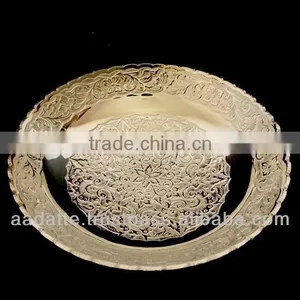 Table Decoration Gift Item Home Decoration New Design Brass Silver Plated Bowl thumbnail-1