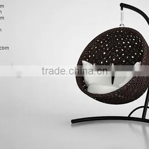 2017 Sigma Indoor Outdoor Rattan Hanging Egg Shaped Wicker Chairs thumbnail-1