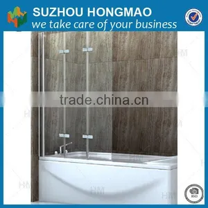 Three Panels Folding Bath Screen For Bath Tub thumbnail-1