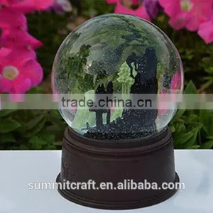 Antique Plastic Black Castle Italy Souvenirs Gift Snow Globes thumbnail-1