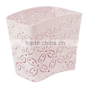 Pink Arc-shaped Metal Punched Pen Ruler Pencil Holder thumbnail-2