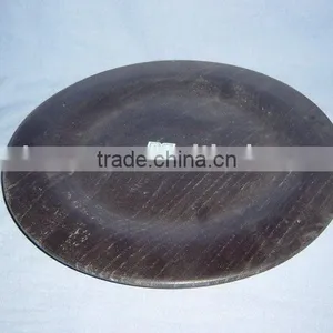 Round Wooden Tray thumbnail-1