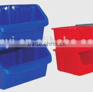 Large Clear Stacking Bin,PP Plastic Stackable Tool Storage Box Bin (1010440) thumbnail-1