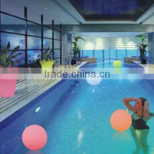 Large Clear Plastic Balls / LED Glow Swimming Pool Ball With Size 24'' thumbnail-4