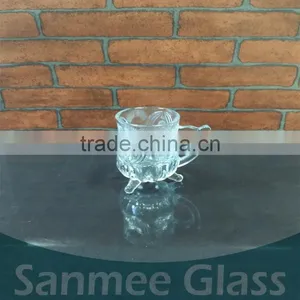 Cheap Tripodal Custom Embossed Beer Glass Mug thumbnail-1