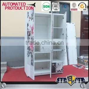 Bedroom Furniture Steel Wardrobe Closet Design Metal Clothes Cupboard thumbnail-6