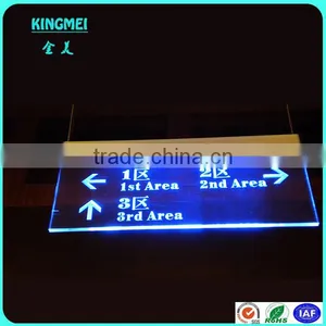KM-FP27 Wall Hang Acrylic Sign Plate,Perspex Led Sign,Lucite Banner Stand thumbnail-2