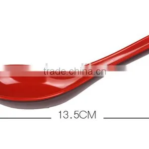 Red and Black Two Tone Melamine Serving Kitchen Utensils, Melamine Spoons thumbnail-1