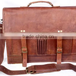 Classic Design Handmade Vintage Leather Laptop Bag thumbnail-1