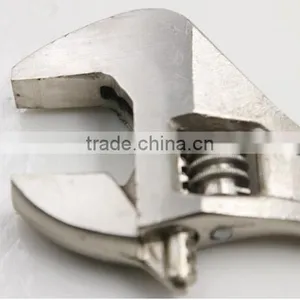Wide Mouth Tube Live Nickel Plated Spanner Wrench Adjustable Nut Wrench Pipe Wrench thumbnail-3