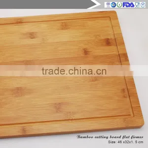 Manufacturers Selling Beautiful Large 100% Fruit Juice Groove Organic Bamboo Chopping Block Wholesale thumbnail-5