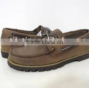 Handsewn Blucher Moccasin Construction Deck Shoes thumbnail-1