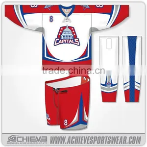 Custom Ice Hockey Wear/reversable Ice Hockey Jerseys/ Icehockey Uniforms thumbnail-2