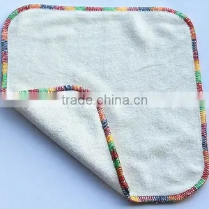 100% Baby Bamboo Wipes, Reusable Baby Wipe Andcolorful Edge Bamboo Cloth Wipe thumbnail-2
