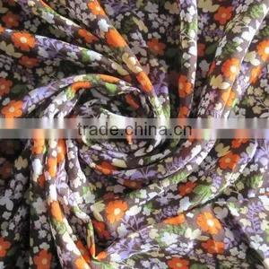 Rayon Challis Print Fabric(viscose Fabric) for Women Dress Rayon Print Fabric thumbnail-1