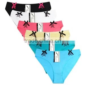 Yun Meng Ni Underwear Cute Bows Girls Cotton Panties Sexy Women Panty thumbnail-1
