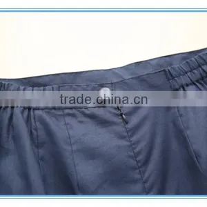 Linen Long Sleeve Royal Formal Women Skirt Suit With Organza Fabric thumbnail-6