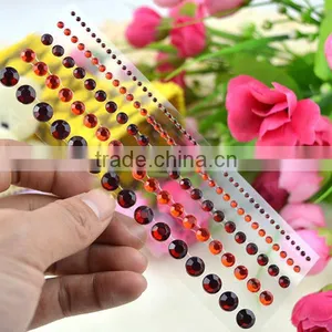 Bling Multicolor Gem Rhinestone Sticker Sheet With Self Adhesive for Scrapbooking Embellishments and Crafts thumbnail-6