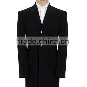 2014 Latest Style Formal Occasion Slim Fit Mens Cashmere China Mada Men Coat thumbnail-1