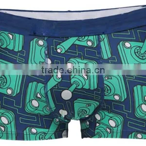 Men Sexy Pop Colorful 3D Print Cotton Boxer Shorts Briefs thumbnail-5