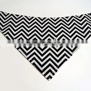 Grey and White Polka Dot Baby Bibs Factory Wholesale Baby Chevron Cotton Infant Bibs thumbnail-4