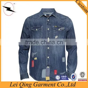 New Fashion Design Brand Denim Shirts thumbnail-4